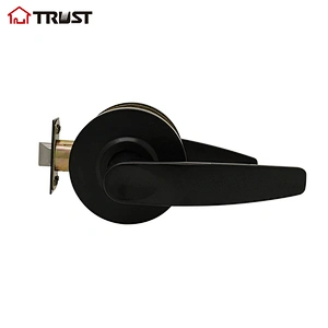 Trust 4513-MB Heavy Duty Designer Commercial Lever Door Lock (Passange Keylock,) Grade 2 Industrial Door Handle - UL 3 Hour Fire Rated)